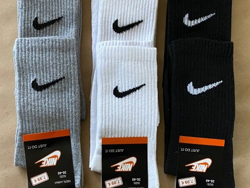 Zdjęcie oferty: Zestaw Kolorowe Długie Skarpety Nike 6 par 36-40