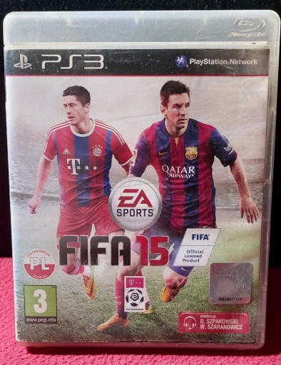 Zdjęcie oferty: FIFA 15 PS3 w. pudełkowa stan-bdb 