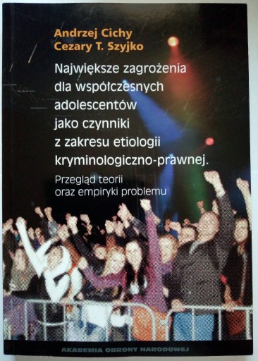 Zdjęcie oferty: Zagrożenia dla współczesnych adolescentów - Cichy