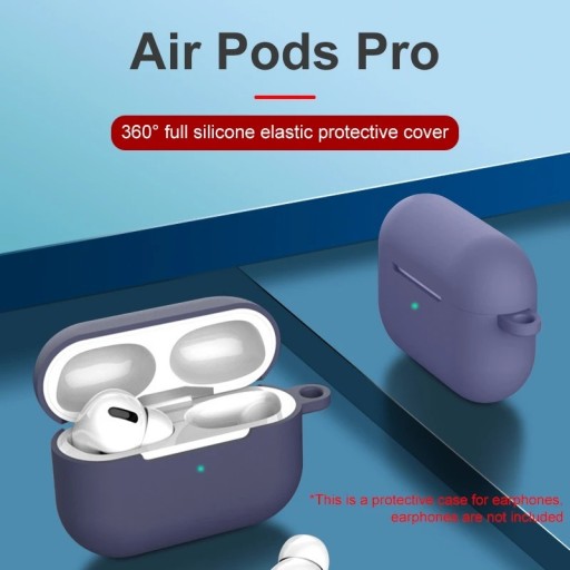 Zdjęcie oferty: Silikonowe etui na Apple Air Pods Pro fioletowe