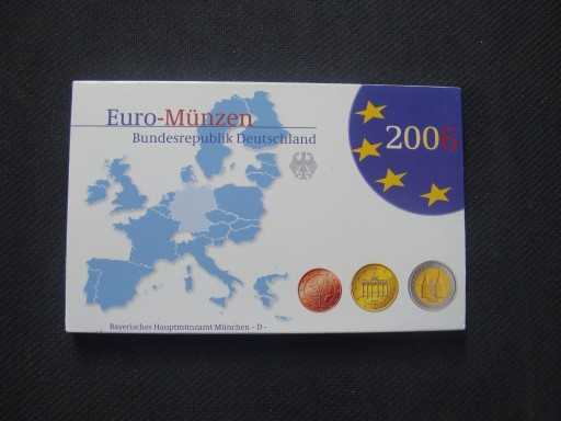 Zdjęcie oferty: NIEMCY - Euro - Munzen 2006 D + okolicznościowe