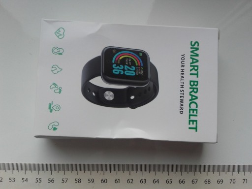 Zdjęcie oferty: SmartWatch BT w kolorze czarnym, NOWY, kolorowy LC