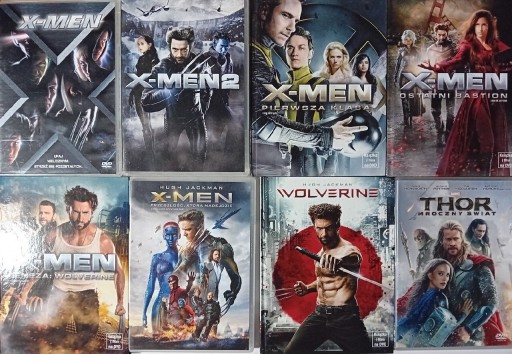 Zdjęcie oferty: X-MEN 2 Geneza Wolverine Pierwsza klasa Thor 8xDVD