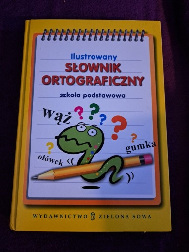 Zdjęcie oferty: Ilustrowany słownik ortograficzny zielona sowa