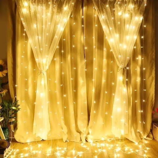 Zdjęcie oferty: Girlanda świąteczna Kurtyna świetlna 3x3 led