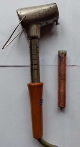 Zdjęcie oferty: Grot miedziany 137 mm fi 20 mm plus gratis lutownica oporowa LEH-25