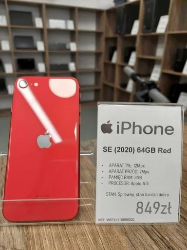 Zdjęcie oferty: Smartfon  Apple iPhone SE (2020) 64GB gwarancja