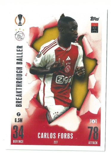 Zdjęcie oferty: Match Attax Extra 2023/24 Forbs Nr. 227