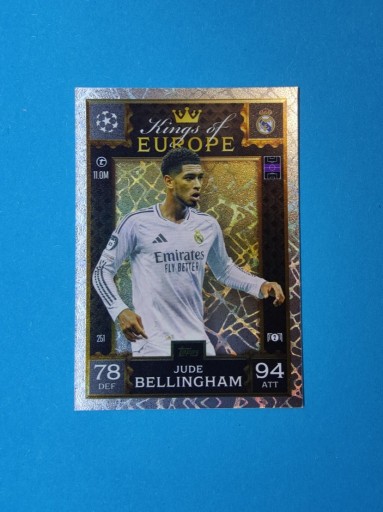 Zdjęcie oferty: TOPPS MATCH ATTAX EXTRA 2025 KINGS OF EUROPE 251 JUDE BELLINGHAM REAL