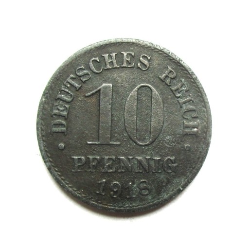 Zdjęcie oferty: 10 Pfennig 1918 r. (cynk) Niemcy
