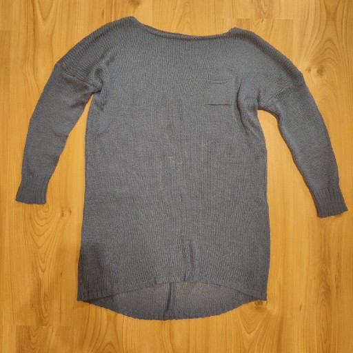 Zdjęcie oferty: Włoski niebieski sweter, szerokotkany