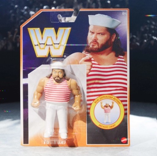 Zdjęcie oferty: WWE Wrestling Mattel Retro Tugboat figurka 