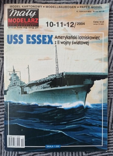 Zdjęcie oferty: Lotniskowiec USS Essex, kartonowy, Mały Modelarz