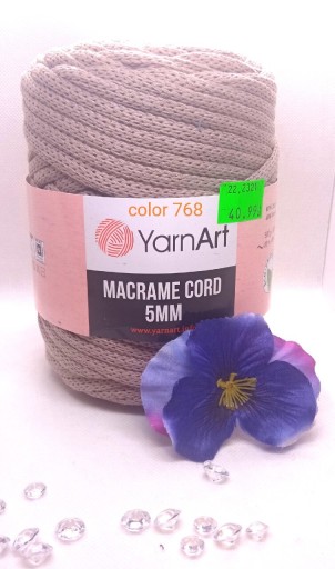 Zdjęcie oferty: YarnArt Macrame Cord 5mm - beż 768