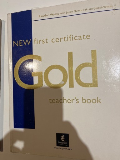 Zdjęcie oferty: New first certificate Gold