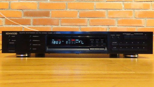 kenwood KT‐2020 Tuner radiowy cyfrowy KENWOOD KT-2020L czarny sprawny J