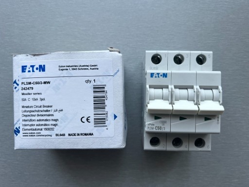 Zdjęcie oferty: Eaton - Wyłącznik nadprądowy PLSM-C50/3-MW 242479