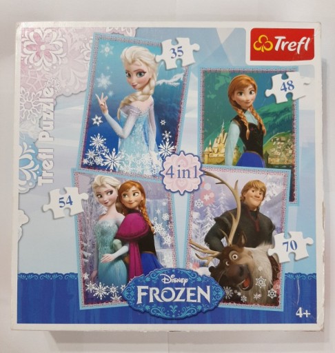 Zdjęcie oferty: Puzzle Trefl Frozen Disney Kraina Lodu 4in1