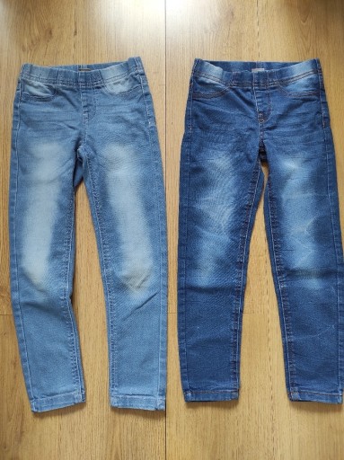 Zdjęcie oferty: Spodnie jeansowe mix dziewczynka 122 cm