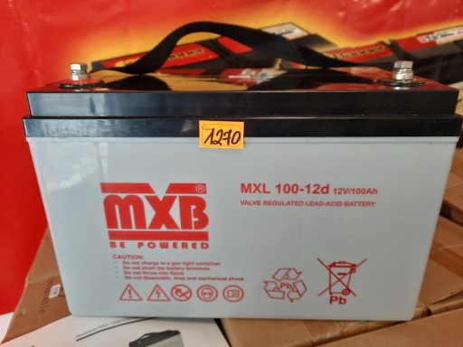Zdjęcie oferty: Akumulator żelowy MXB AGM 12V 100Ah MXL100-12D KRA
