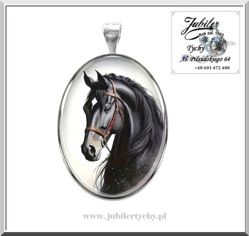 Zdjęcie oferty: Srebrny wisiorek KOŃ głowa konia Jubiler Tychy