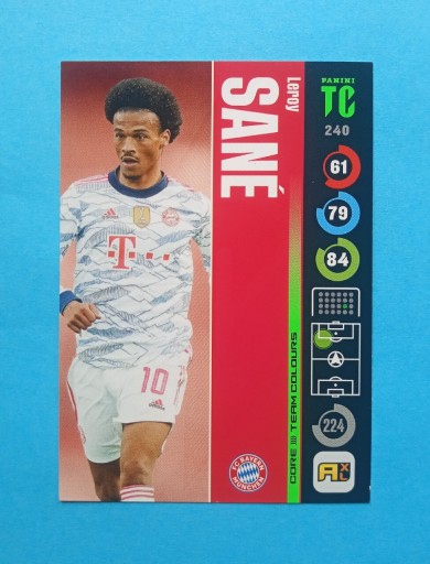 Zdjęcie oferty: Panini Top Class LEROY SANE team colours 2022 