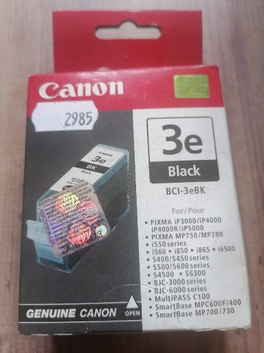 Zdjęcie oferty: Canon BCI-3eBK  PIXMA series BJC-3000, S400