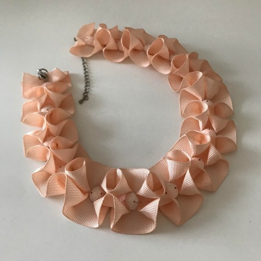 Zdjęcie oferty: Oryginalny choker / naszyjnik pudowy róż