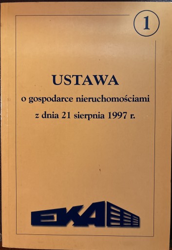 Zdjęcie oferty: Ustawa o gospodarce nieruchomościami