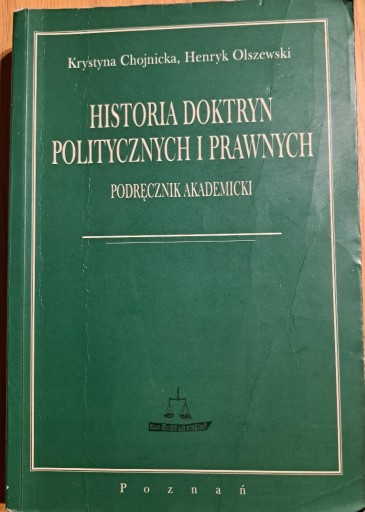 Zdjęcie oferty: HISTORIA DOKTRYN POLITYCZNYCH I PRAWNYCH 