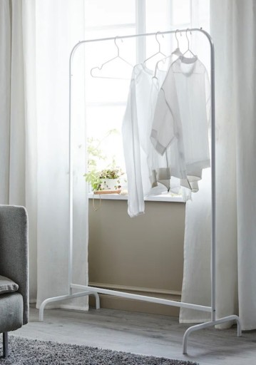 Zdjęcie oferty: Wieszak na ubrania IKEA, biały, 99x152 cm