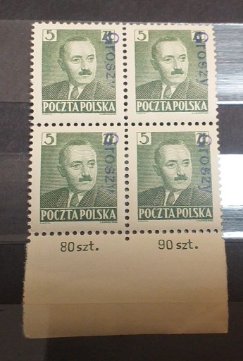 Zdjęcie oferty: 1950 Polska Fi 519** Bierut nadruk groszy