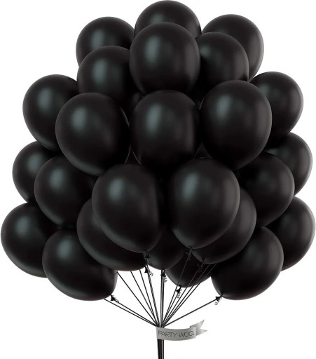 Zdjęcie oferty: Balony 50 szt czarny / party  / black metalic