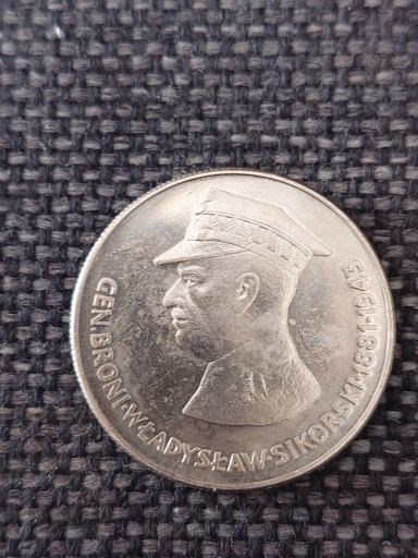 Zdjęcie oferty: MONETA GEN. BRONI WŁADYSŁAW SIKORSKI 1981 50 ZŁ
