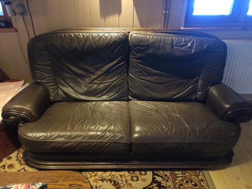 Zdjęcie oferty: Dębowy komplet wypoczynkowy: sofa, fotele, ława