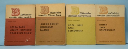 Zdjęcie oferty: Biblioteka analiz literackich (3)  10 SZTUK