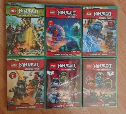 Zdjęcie oferty: LEGO NINJAGO 6 X DVD