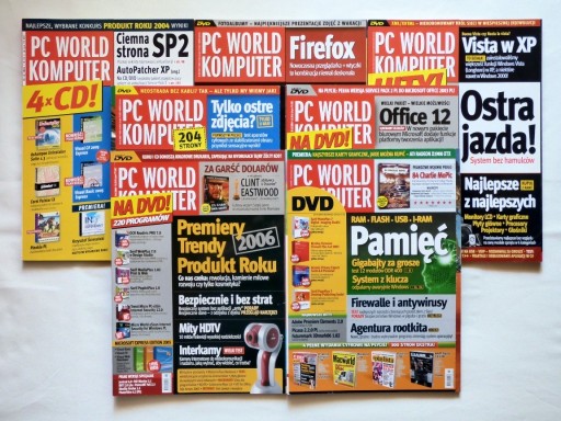 Zdjęcie oferty: 7x PC WORLD KOMPUTER (2004 - 2006)