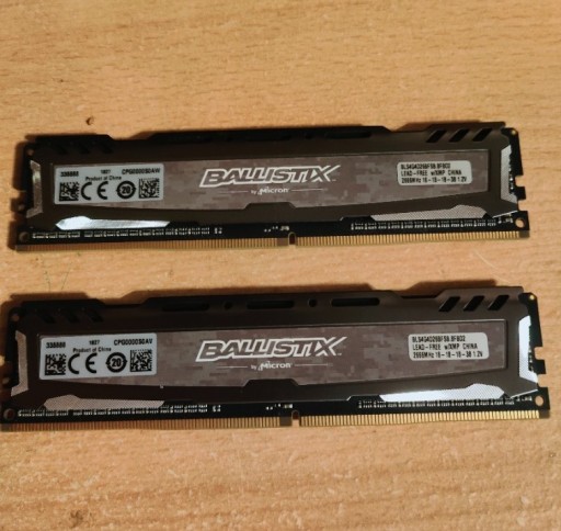 Zdjęcie oferty: Pamięć RAM DDR4 Ballistix 8GB (2x4GB) 2666MHz