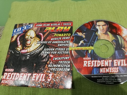 Zdjęcie oferty: Residedent Evil 3 Nemesis NOWA gra