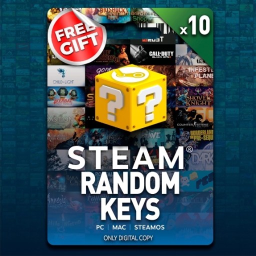 Zdjęcie oferty: 10 losowych kluczy Steam + DARMOWY klucz 