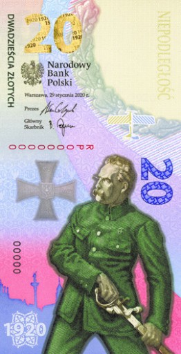 Zdjęcie oferty: 20 zł Banknot kolekcjonerski Bitwa Warszawska