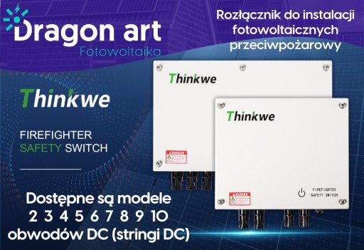 Zdjęcie oferty: PRZECIWPOŻAROWY WYŁĄCZNIK PRĄDU THINKWE PPOŻ 10xDC