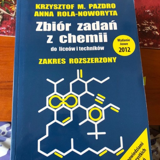 Zdjęcie oferty: Zbiór Zadań z Chemii Zakres rozszerzony PAZDRO