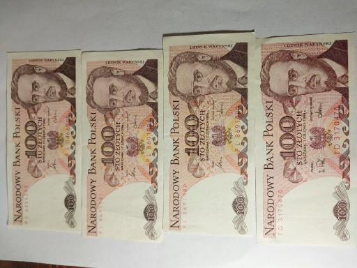 Zdjęcie oferty: Banknoty 100zł PRL