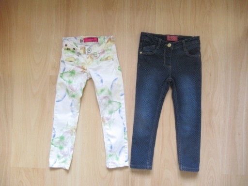 Zdjęcie oferty: Spodnie jeansy 2 pary roz. 104