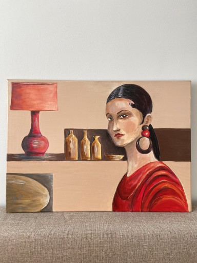 Zdjęcie oferty: Obraz olejny malowany na płótnie 70x50 cm