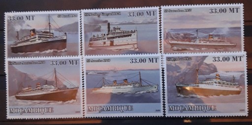 Zdjęcie oferty: Statki pasażerskie SS  seria ** lux Mozambik 2009