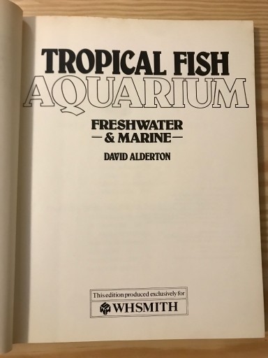 Zdjęcie oferty: Tropical fish aquarium David Alderton Whsmith