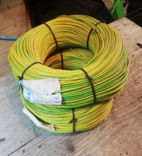 Zdjęcie oferty: Przewód LGY 1x1 mm2 żółto zielony 200m 300/500V